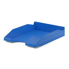 лоток для бумаг горизонтальный пластиковый Classic 53245 синий