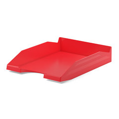 лоток для бумаг горизонтальный пластиковый Classic 53246 красный
