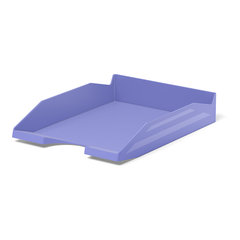лоток для бумаг горизонтальный пластиковый Pastel 55543 фиолетовый