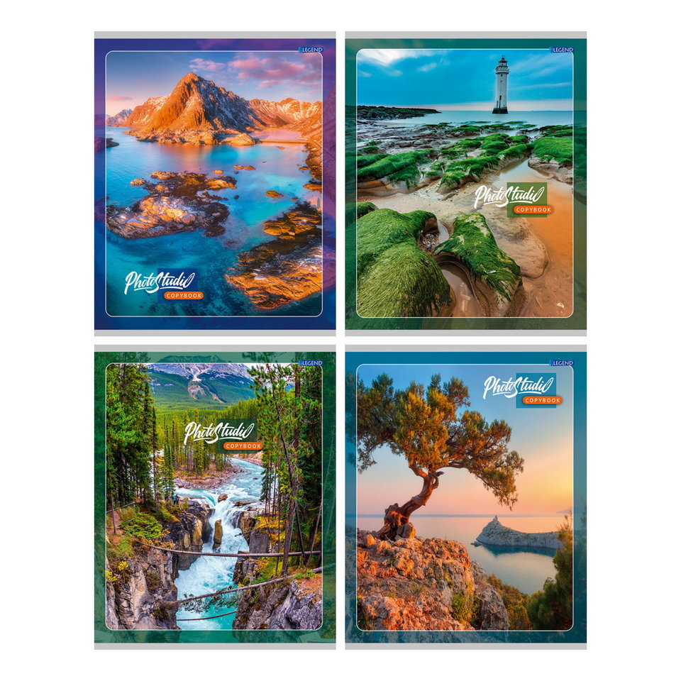 тетрадь 48 листов Райские Виды в клетку 4365