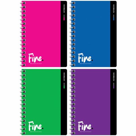 записная книжка А6 80 листов Моноколор. Fine color на гребне 282334