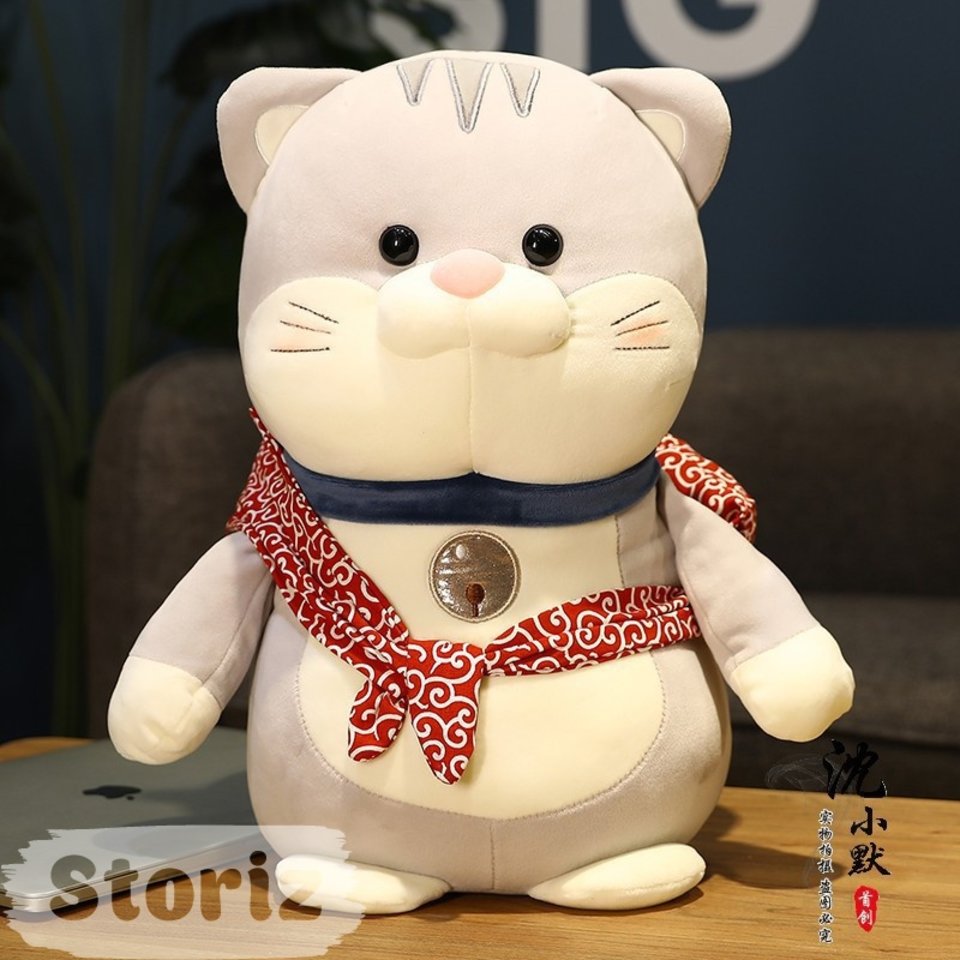 мягкая игрушка Cat серый 25см рт-00010384