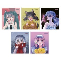 тетрадь 48л Аниме клетка 120012