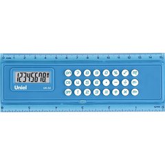 калькулятор карманный 8 разрядов Линейка Uniel uk-52b синий