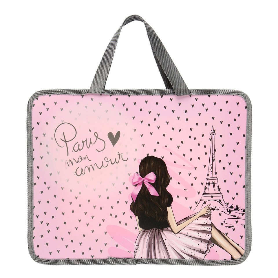 папка для тетрадей с ручками First Paris Fashion пластик 214314