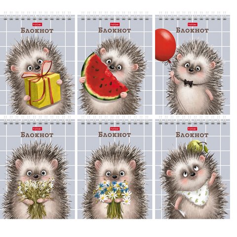 блокнот А6 40 листов Хорошо Быть Ежиком на гребне 080472