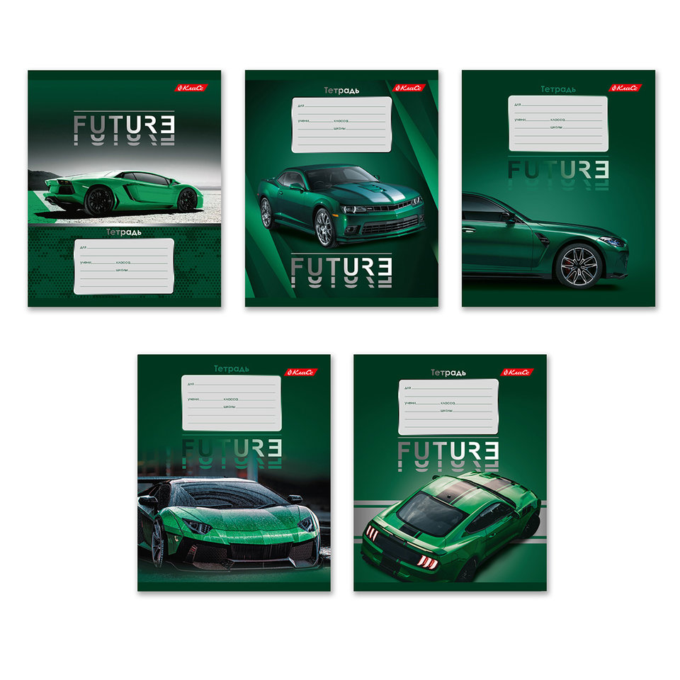 тетрадь 24 листа Зеленая Ракета в клетку 000373