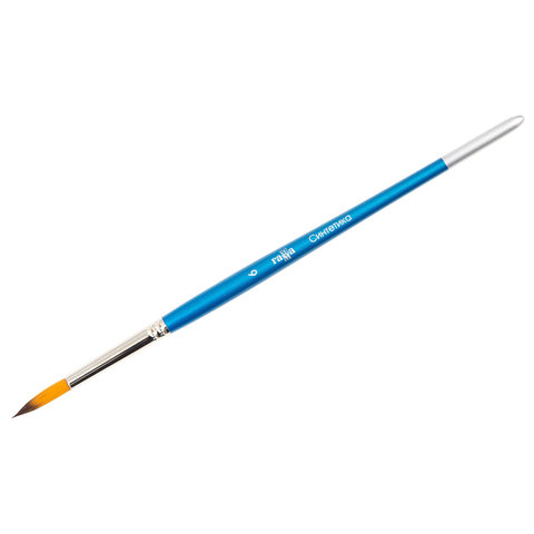 кисточка синтетика №6 художественная Гамма круглая 280618.07.06