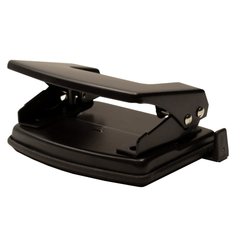 дырокол 20л металлический черный линейка 2072061/165737