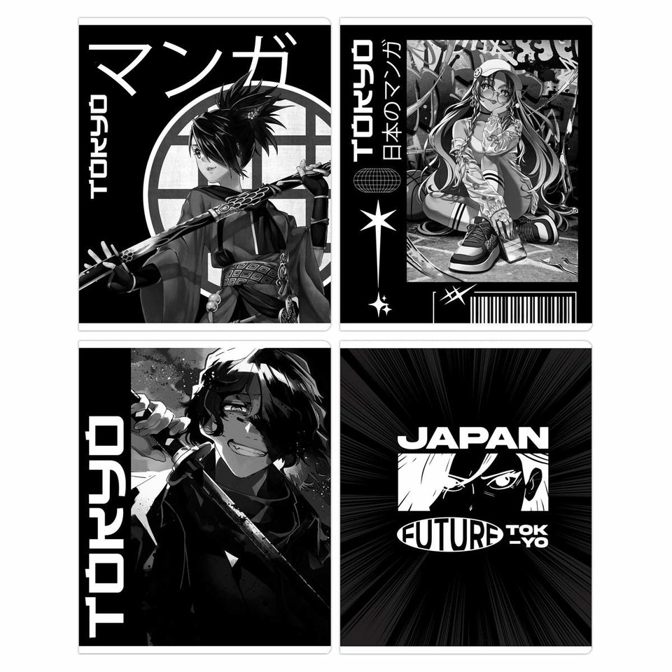 тетрадь 48л Аниме Токио клетка 12236 356639