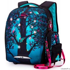 ранец для девочки формованный Дерево (пенал + мешок + сумка-пенал) 7mini-026