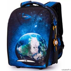 ранец для мальчика формованный Планета (пенал + мешок + часы) 7mini-032