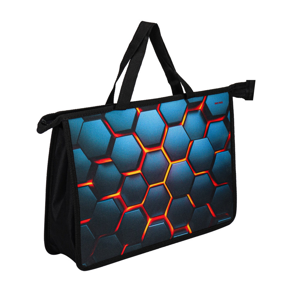 папка для тетрадей А4 с ручками Абстрактный Паттерн текстиль 8616