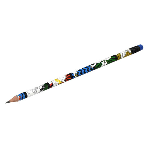 карандаш простой Селфи круглый ластик 63677