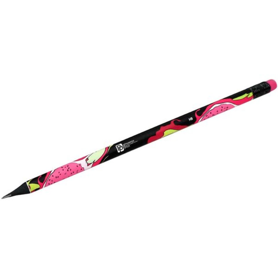 карандаш простой Тропические Фрукты трехгранный ластик 63682