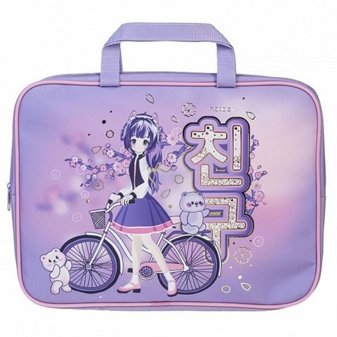 папка для тетрадей А4 с ручками Друг Всегда Рядом текстиль 60256 081356