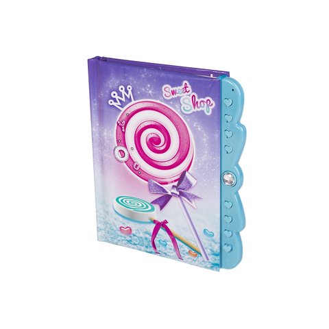 блокнот А6 50 листов Сладость Сиреневая на замочке al10068/2