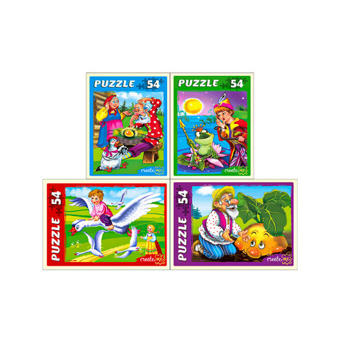 пазл 54 элемента макси Русские Сказки п54-3660