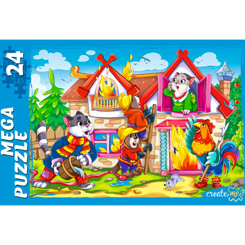 пазлы 24 макси Кошкин дом пу24-0605