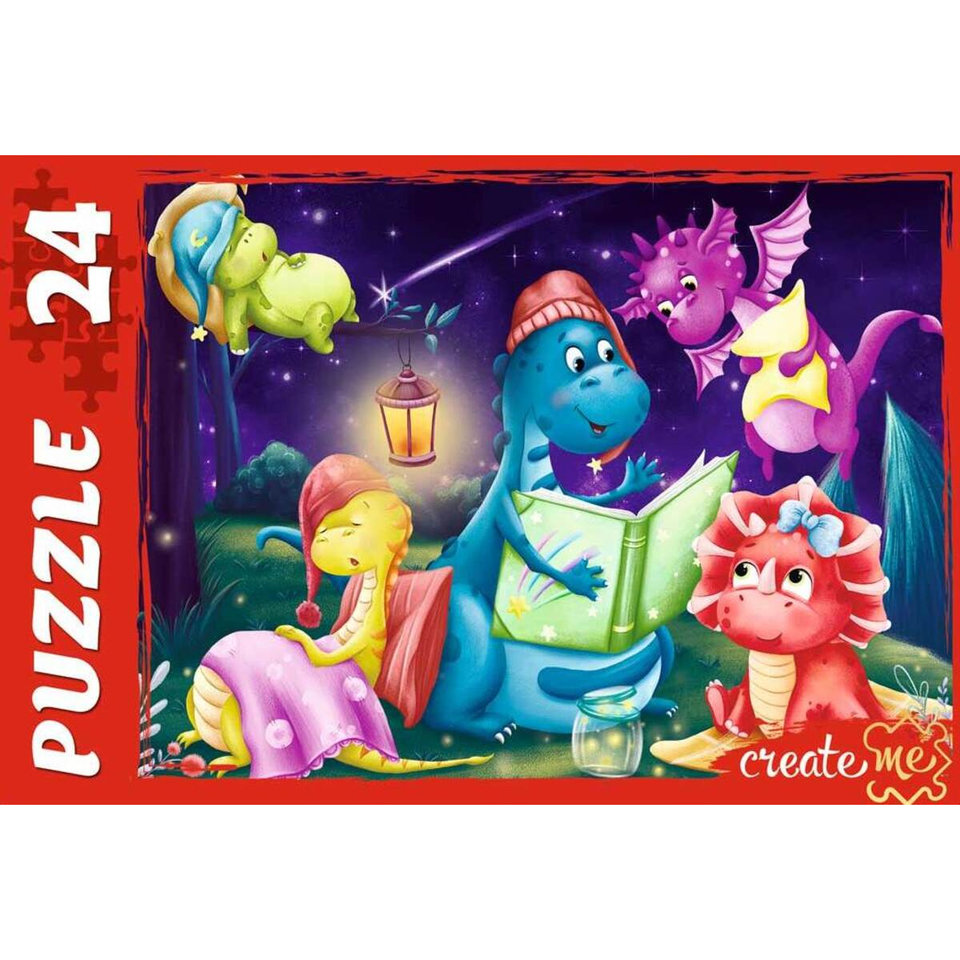 пазл 24 элемента макси Мир Динозавров ук24-6660