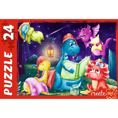 пазл 24 элемента макси Мир Динозавров ук24-6660