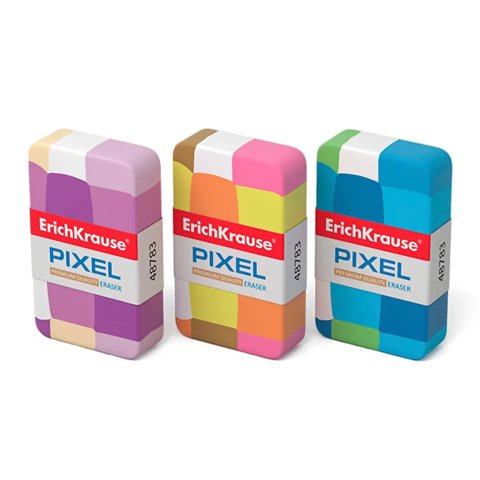 ластик цветной Pixel 44х27х10мм 48783