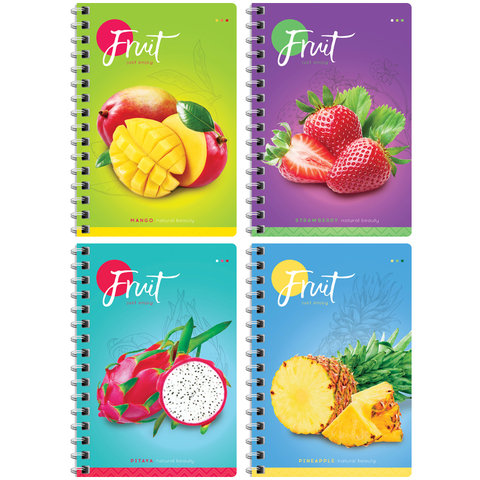 записная книжка А6 80 листов Фрукты. Colorful Fruits 26882 282329