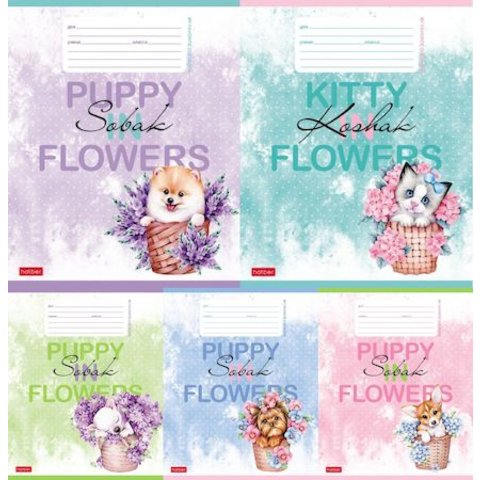 тетрадь 12 листов Пушистое Счастье в линию 073575