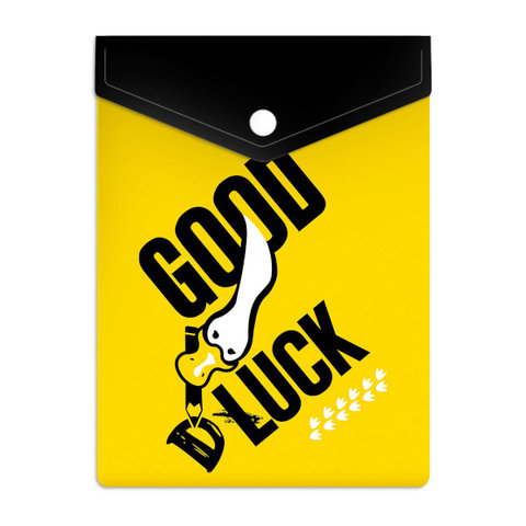 папка-конверт на кнопке Утка на Удачу 15,8х11,4см 59388