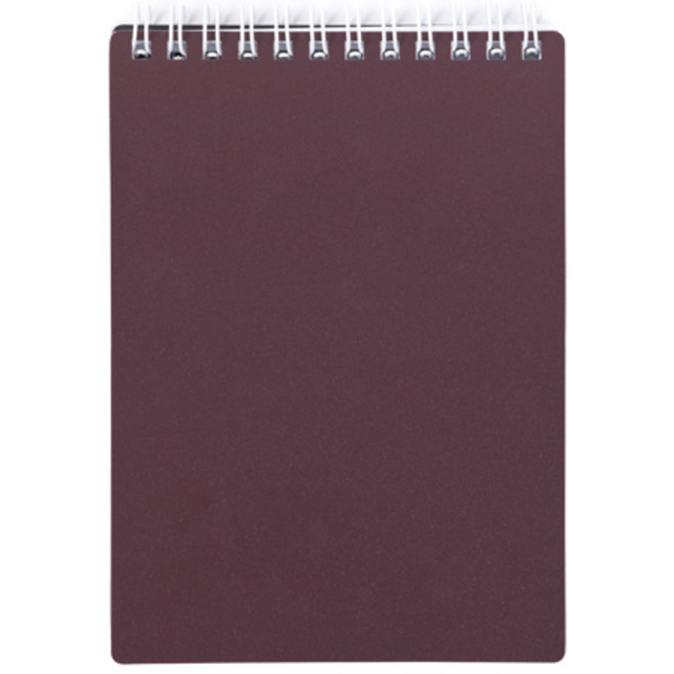блокнот А7 80л Metallic бордо гребень 03406 040497