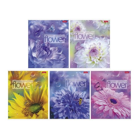 тетрадь 96 листов Цветочная Галактика в клетку 080269