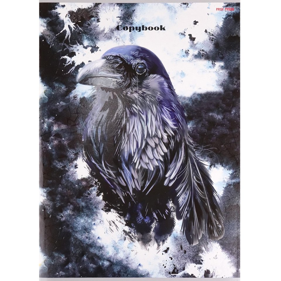 тетрадь А4 96 листов Ворон На Сером 4383