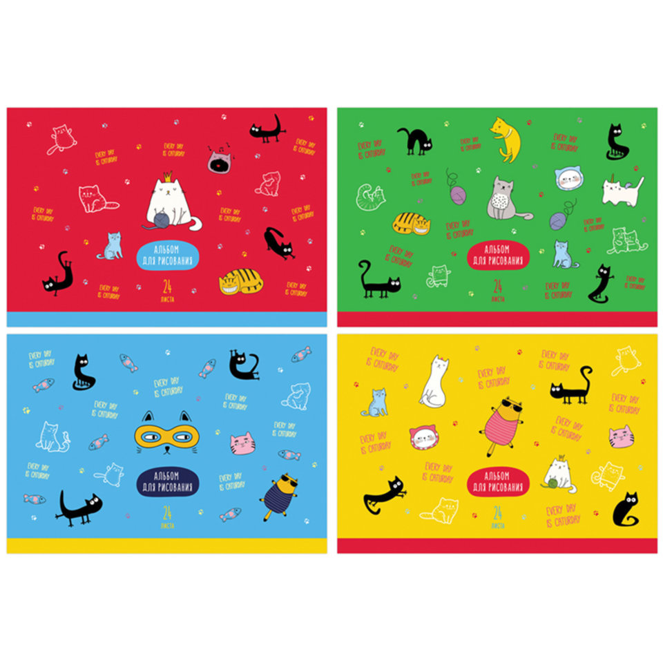альбом для рисования 24 листа Cats&Cats 10916 339413