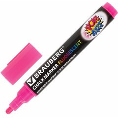 маркер мелковый для доски и витража круглый 5мм розовый pop-art br151530