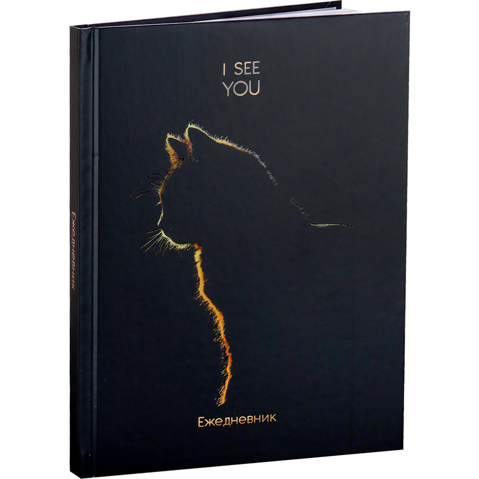 ежедневник недатированный А5 Золотой Контур. Кот 6771 (пп)