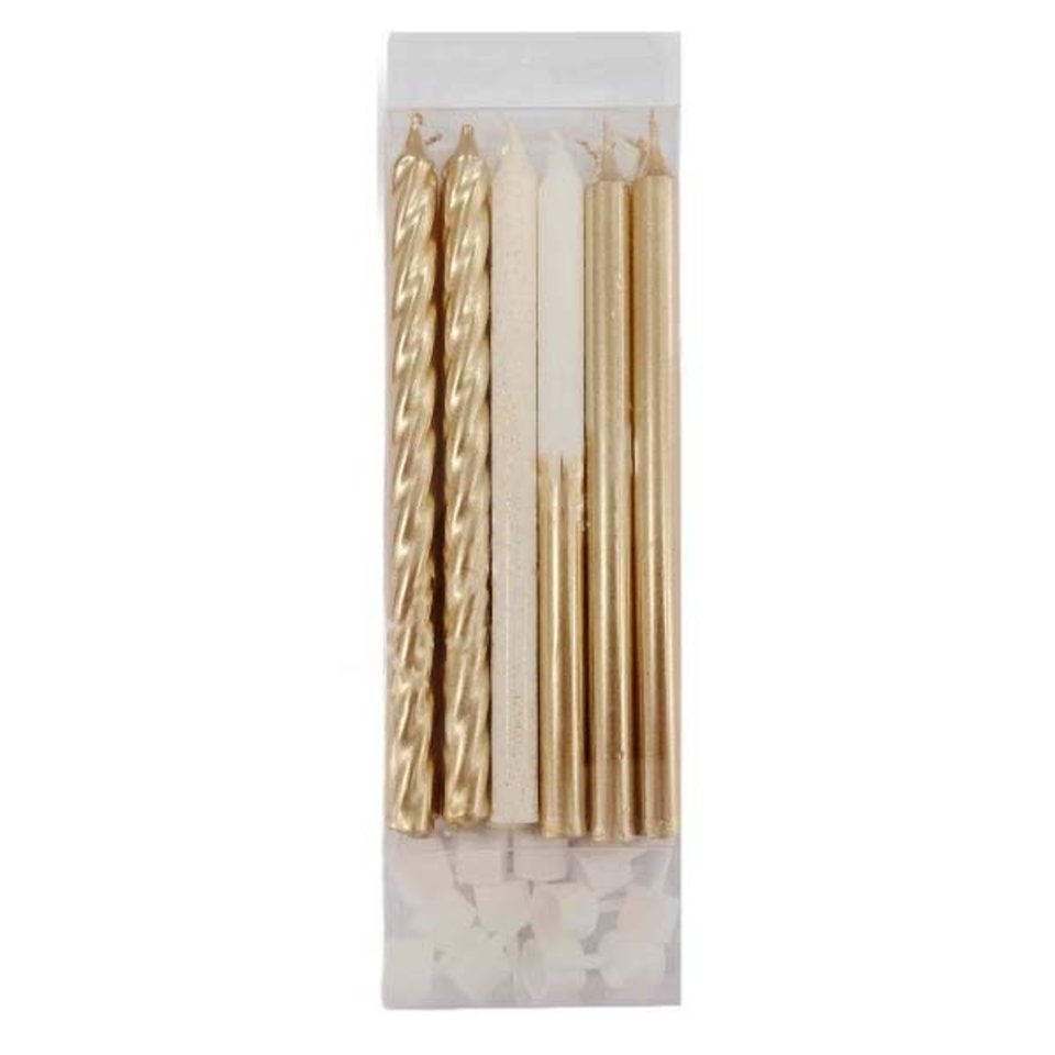 свечи для торта 12 штук с держателями 77716