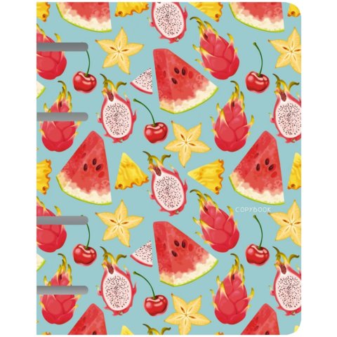 тетрадь на кольцах 80 листов Экзотические Фрукты пб804765