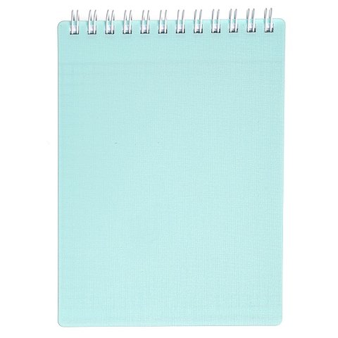 блокнот А7 80л Бирюза гребень пластик 05323 081536