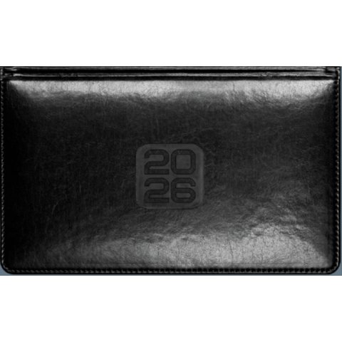 еженедельник А7 датированный Bravo черный горизонтальный 2239613 2026г