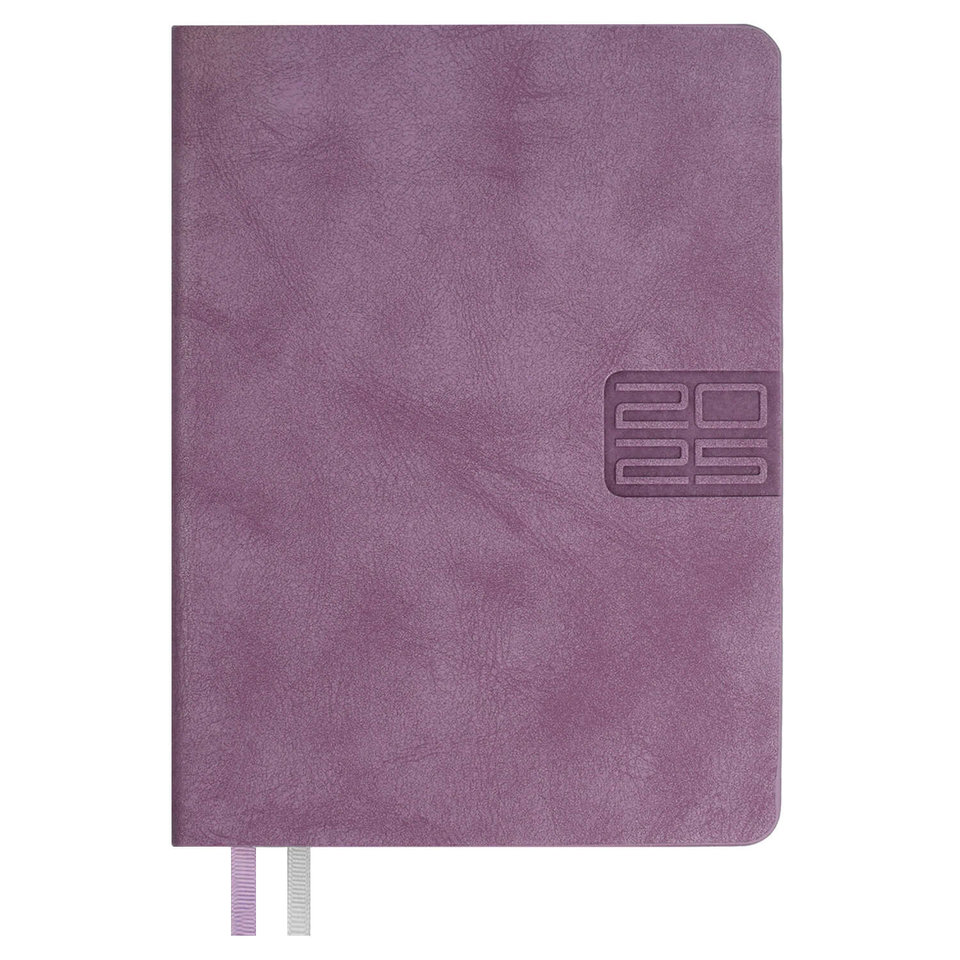 ежедневник датированный А6 Тиволи с вырубкой 2025г 67043 сиреневый