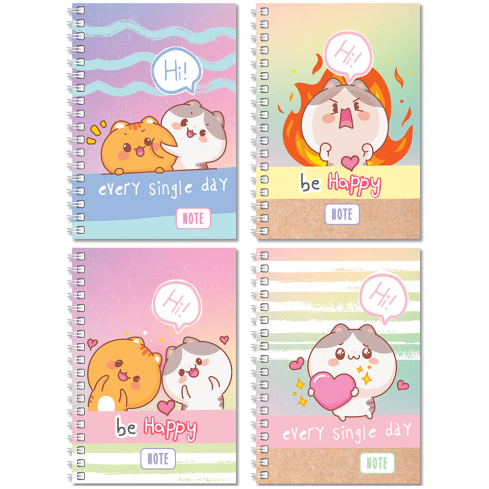 записная книжка А6 80 листов Be Happy 10128 331620