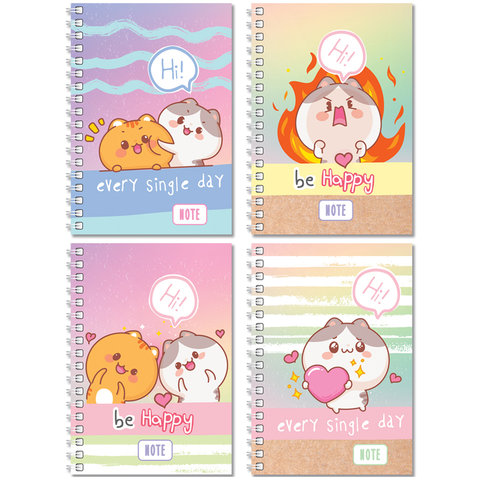 записная книжка А6 80 листов Be Happy 10128 331620