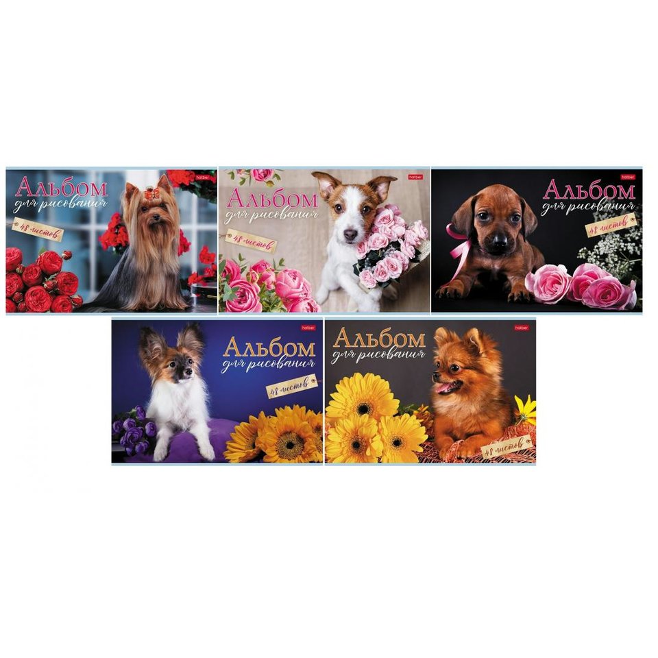 альбом для рисования 48л Наши песики 079744