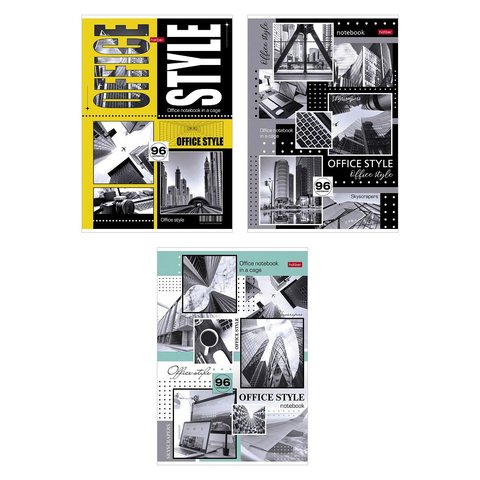 тетрадь А4 96 листов Office Style в клетку 083177