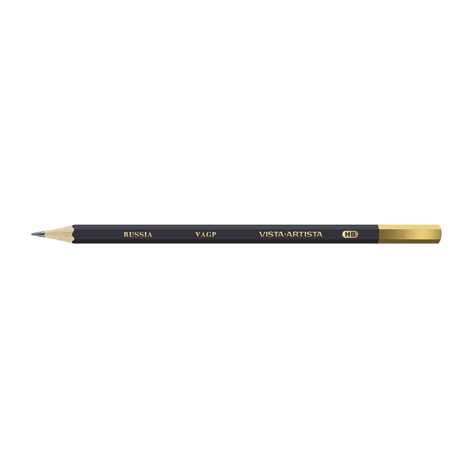 карандаш простой Vista-Artista HB шестигранный vagp-hb