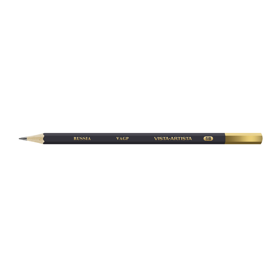 карандаш простой Vista-Artista 5B шестигранный vagp-5b