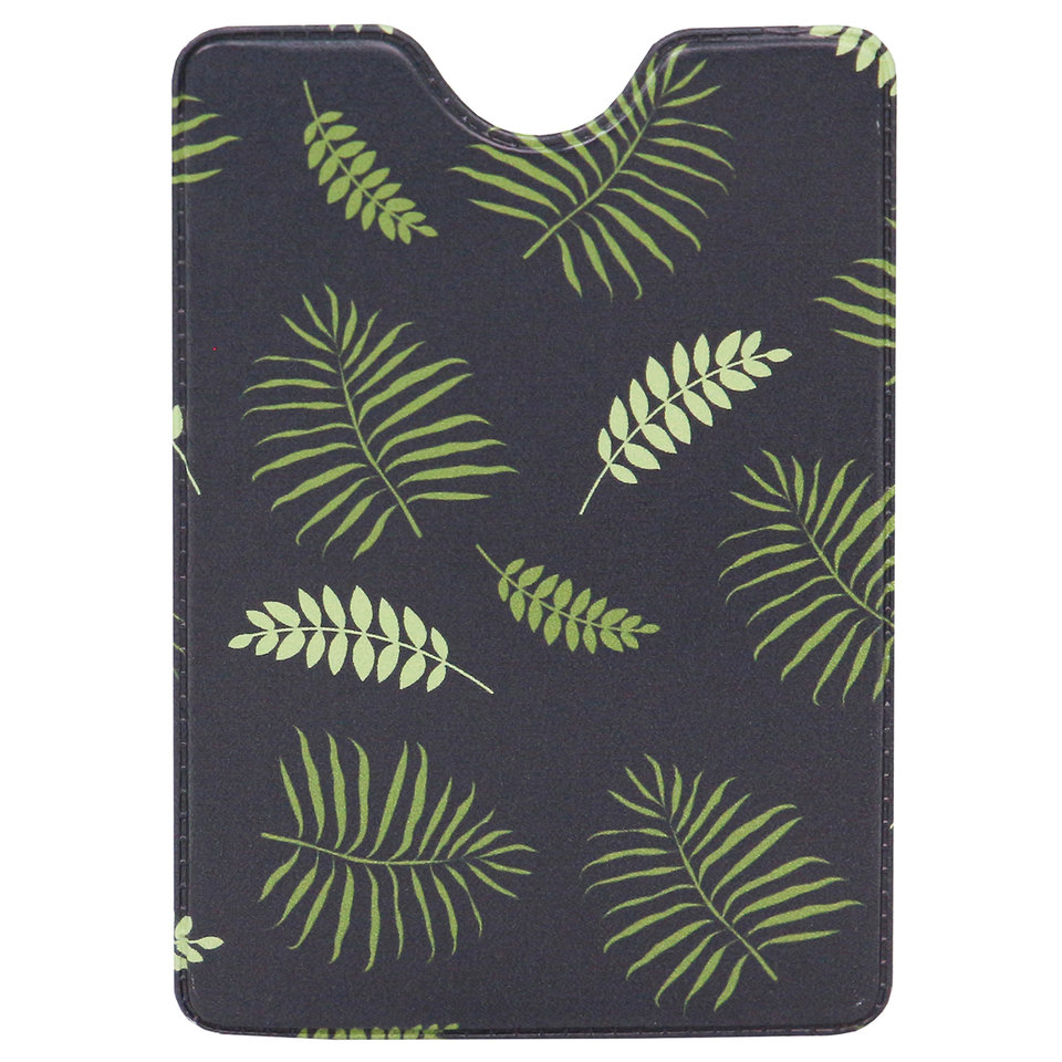обложка для пропуска Листья Папоротника ПВХ оп-9574