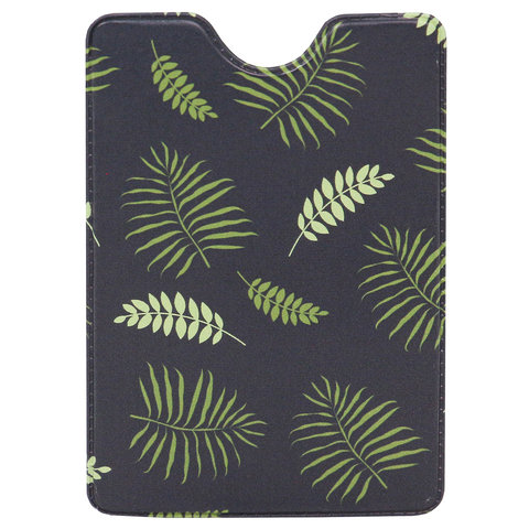 обложка для пропуска Листья Папоротника ПВХ оп-9574