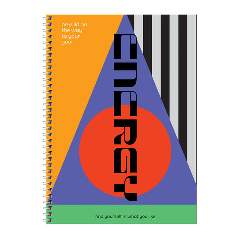 тетрадь А4 160 листов на гребне Energy в клетку 341862 11226