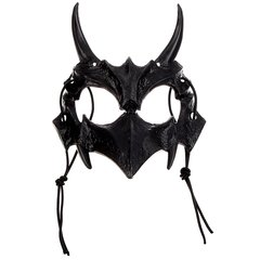 карнавальная маска Дьявол черный 9412871